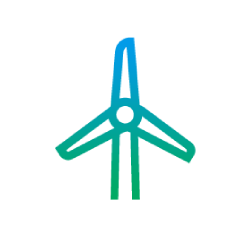 Icon of a wind turbine